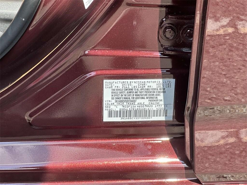 new 2025 Nissan Sentra car, priced at $27,625