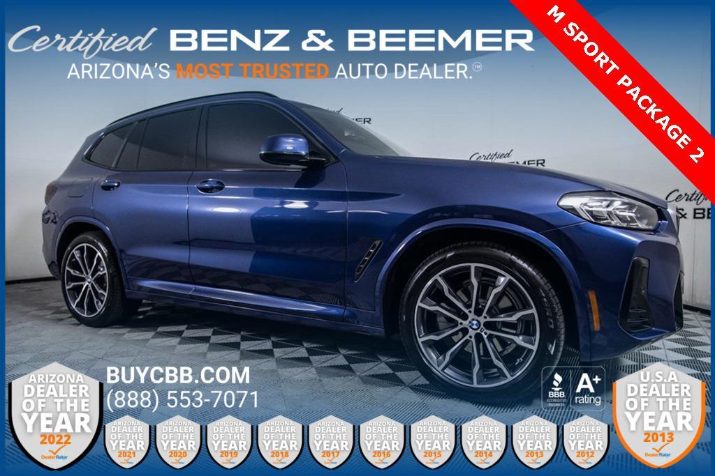 used 2022 BMW X3 car, priced at $33,500