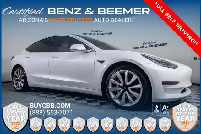 used 2020 Tesla Model 3 car, priced at $19,500