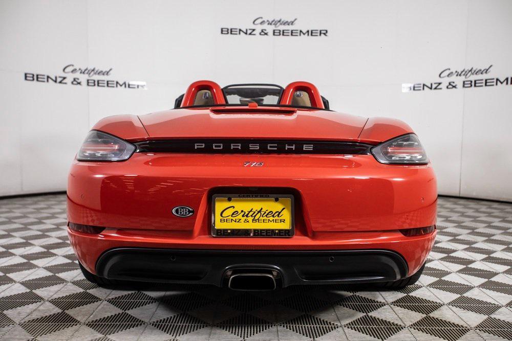 used 2017 Porsche 718 Boxster car, priced at $44,000