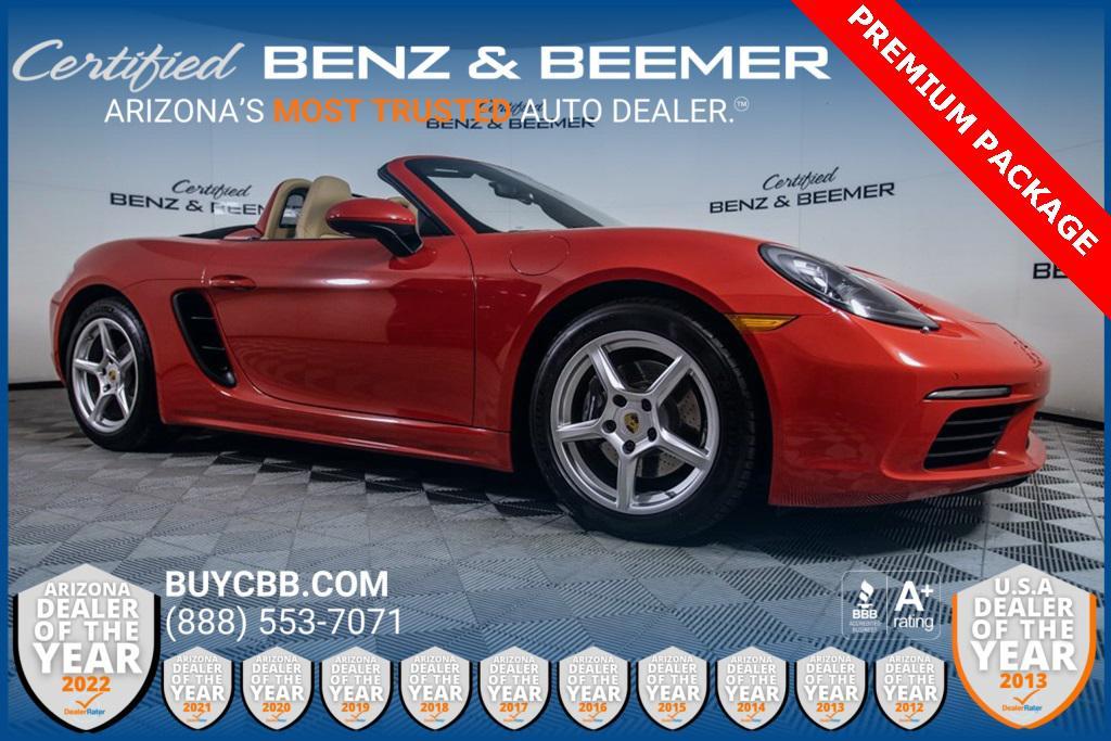 used 2017 Porsche 718 Boxster car, priced at $44,000