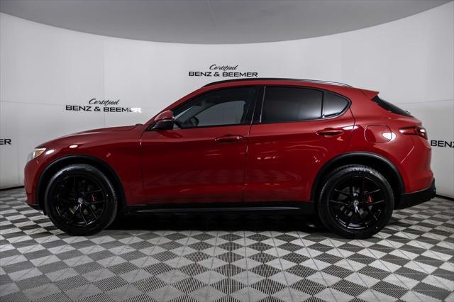 used 2018 Alfa Romeo Stelvio car, priced at $15,000