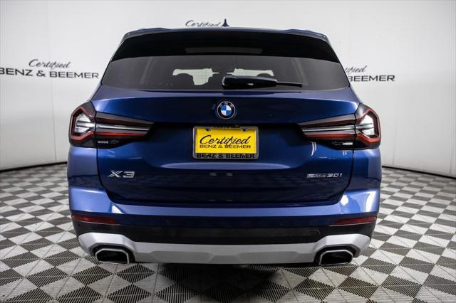 used 2022 BMW X3 car, priced at $33,500
