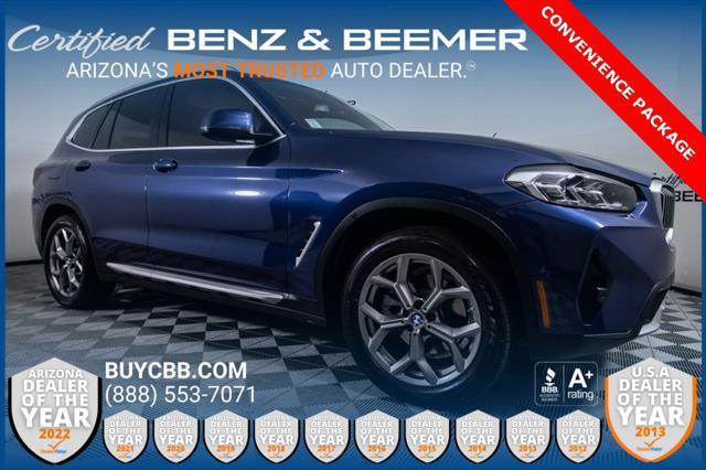 used 2022 BMW X3 car, priced at $33,500