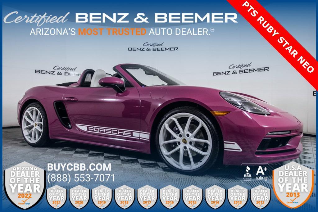 used 2024 Porsche 718 Boxster car, priced at $76,000