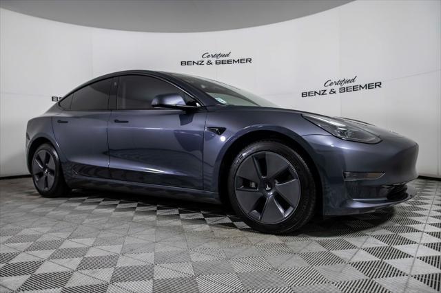 used 2023 Tesla Model 3 car, priced at $28,000