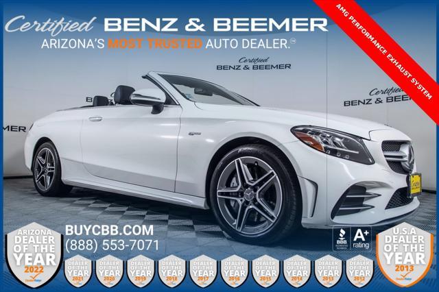 used 2020 Mercedes-Benz AMG C 43 car, priced at $45,000