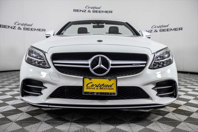 used 2020 Mercedes-Benz AMG C 43 car, priced at $45,000