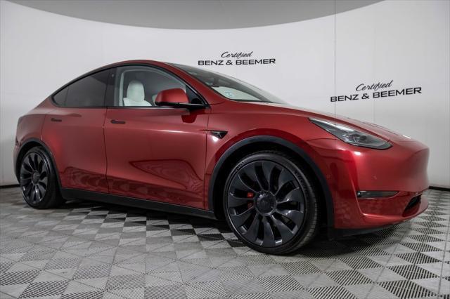 used 2022 Tesla Model Y car, priced at $37,000