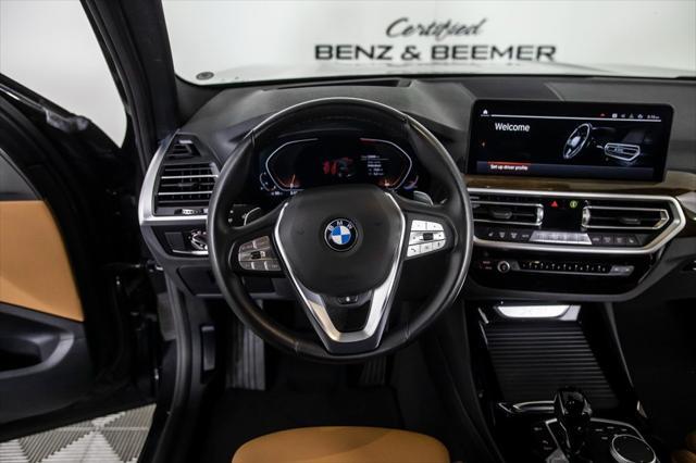 used 2022 BMW X3 car, priced at $33,500