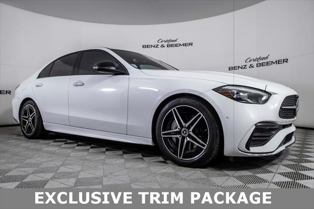 used 2022 Mercedes-Benz C-Class car, priced at $37,000