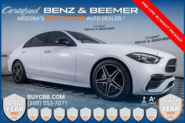 used 2022 Mercedes-Benz C-Class car, priced at $37,000