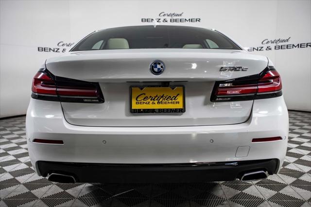 used 2022 BMW 530e car, priced at $34,000