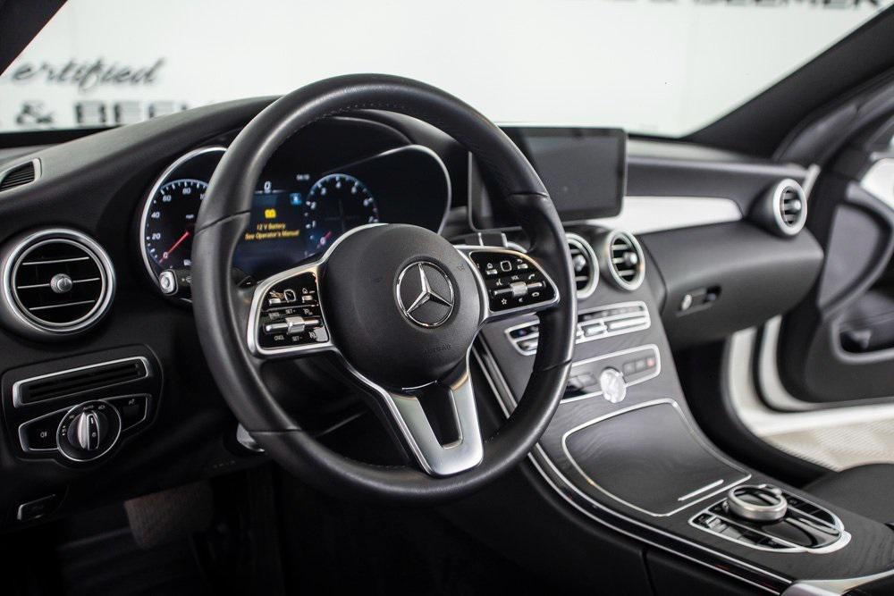 used 2021 Mercedes-Benz C-Class car, priced at $27,500