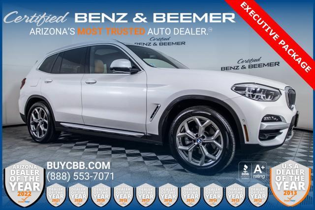 used 2021 BMW X3 car, priced at $25,500