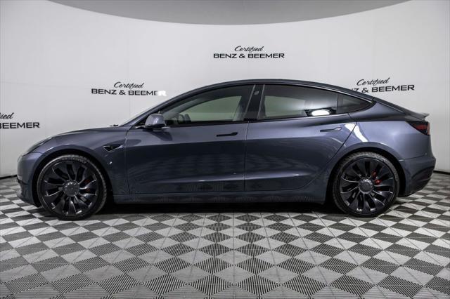 used 2022 Tesla Model 3 car, priced at $34,500