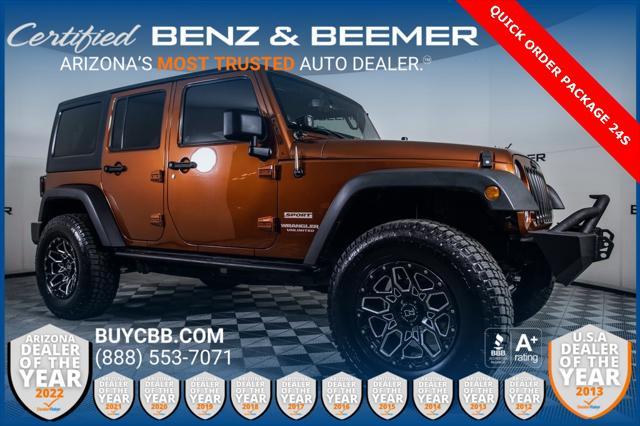 used 2014 Jeep Wrangler Unlimited car, priced at $19,000