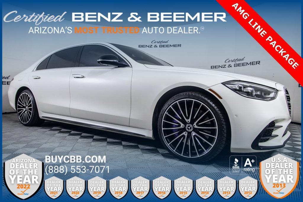 used 2022 Mercedes-Benz S-Class car, priced at $58,000