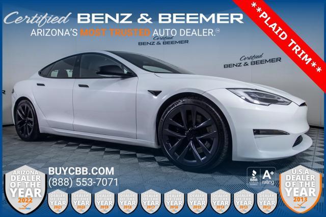 used 2021 Tesla Model S car, priced at $61,000