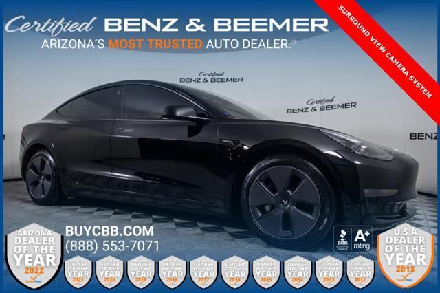 used 2023 Tesla Model 3 car, priced at $25,000