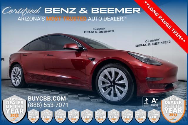 used 2021 Tesla Model 3 car, priced at $27,000