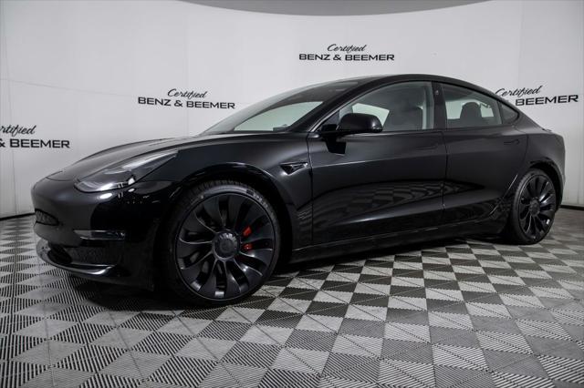 used 2022 Tesla Model 3 car, priced at $31,000