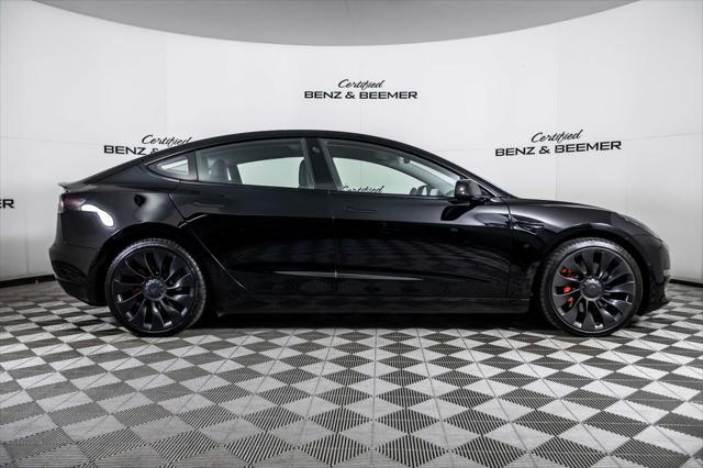 used 2022 Tesla Model 3 car, priced at $32,000