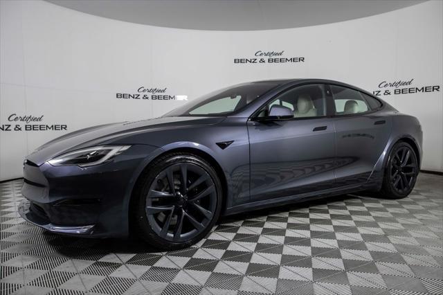 used 2021 Tesla Model S car, priced at $65,000