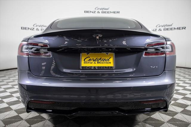 used 2021 Tesla Model S car, priced at $65,000