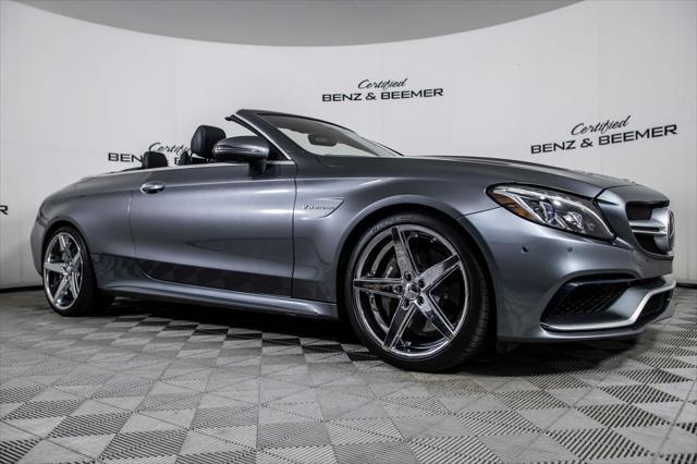 used 2017 Mercedes-Benz AMG C 63 car, priced at $44,500