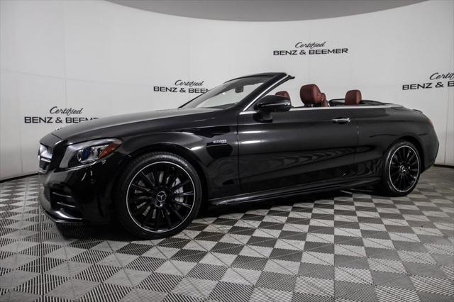 used 2020 Mercedes-Benz AMG C 43 car, priced at $44,500