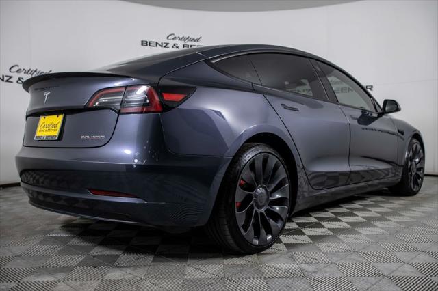 used 2023 Tesla Model 3 car, priced at $33,500