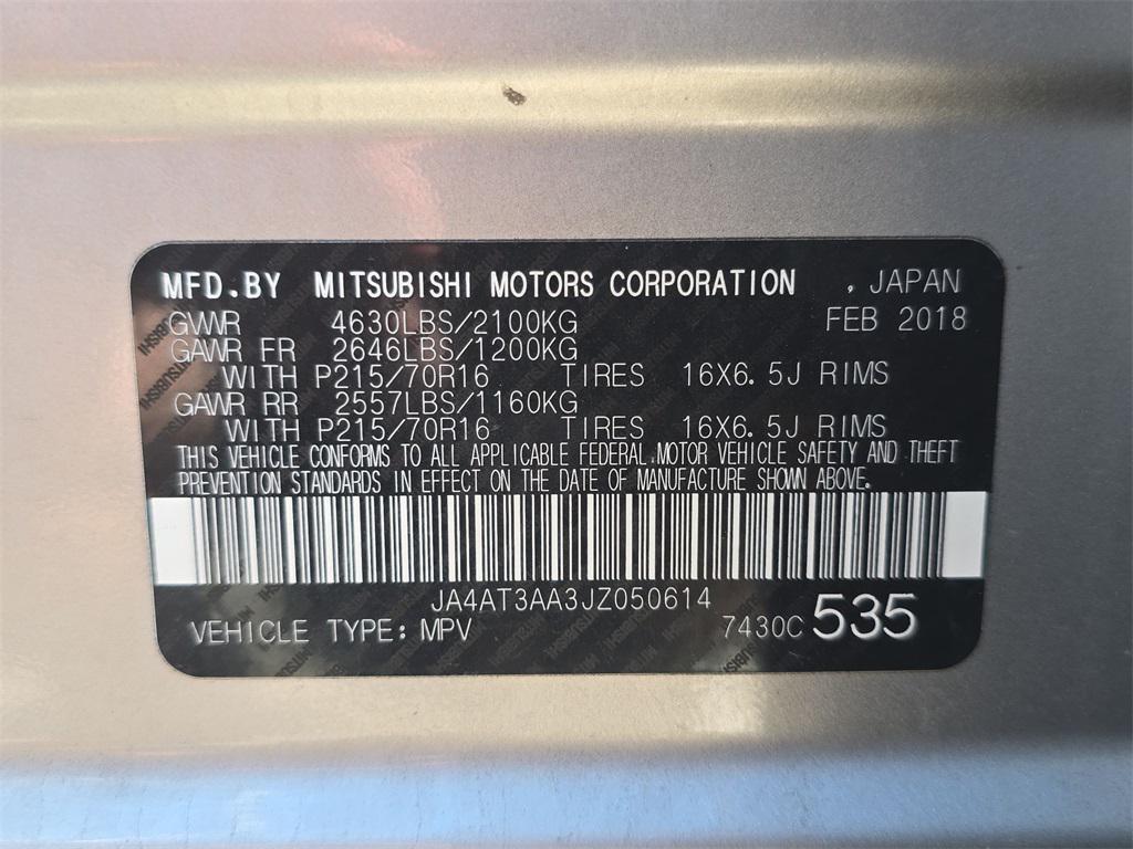 used 2018 Mitsubishi Eclipse Cross car, priced at $9,995