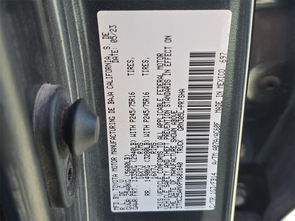 used 2023 Toyota Tacoma car, priced at $34,995