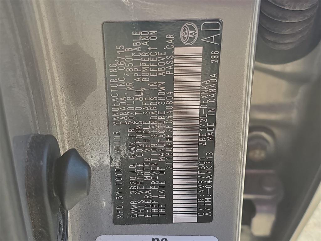 used 2015 Toyota Corolla car, priced at $9,495