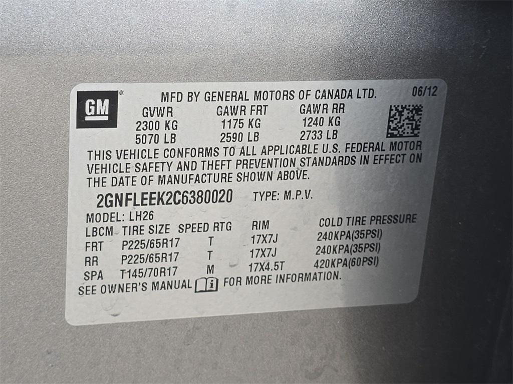 used 2012 Chevrolet Equinox car, priced at $7,800