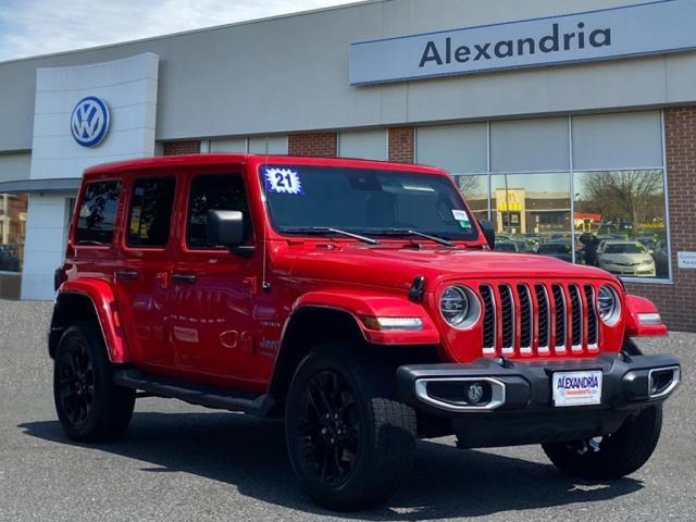 used 2021 Jeep Wrangler Unlimited 4xe car, priced at $30,000