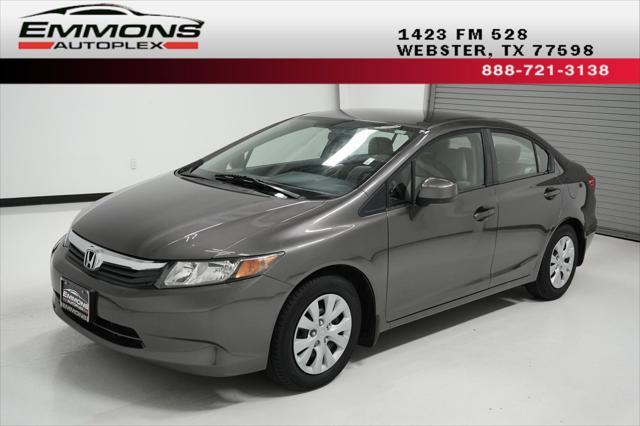 used 2012 Honda Civic car, priced at $14,999