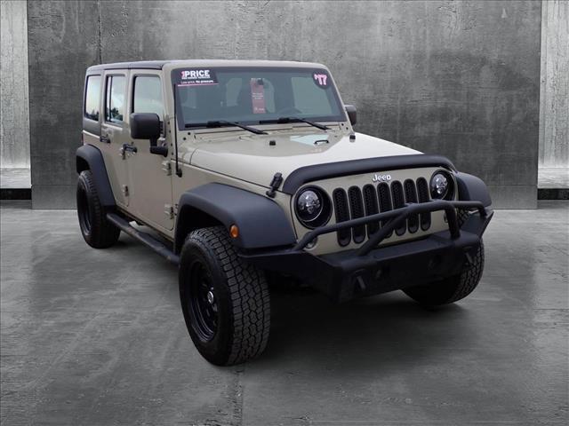 used 2017 Jeep Wrangler Unlimited car, priced at $20,998