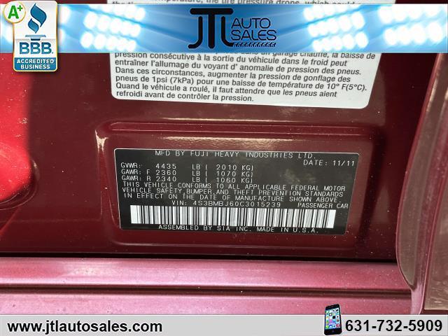 used 2012 Subaru Legacy car, priced at $14,990
