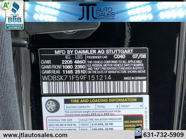 used 2009 Mercedes-Benz SL-Class car, priced at $25,990