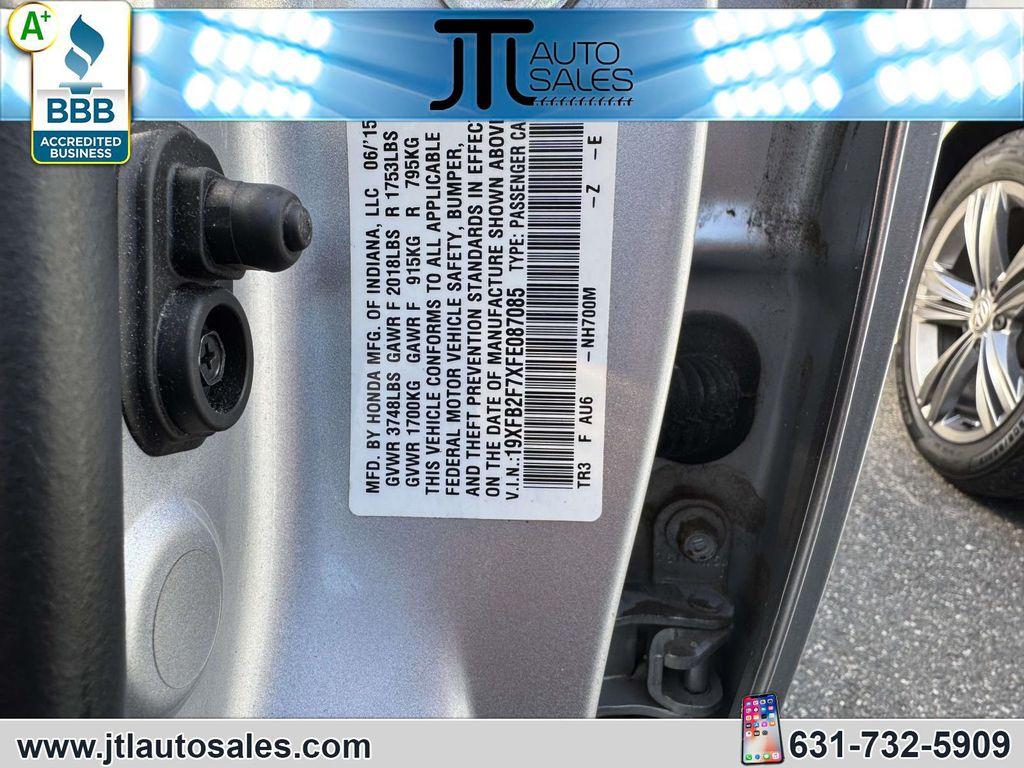 used 2015 Honda Civic car, priced at $15,990