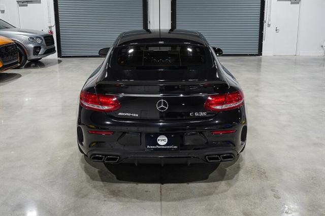 used 2018 Mercedes-Benz AMG C 63 car, priced at $59,900