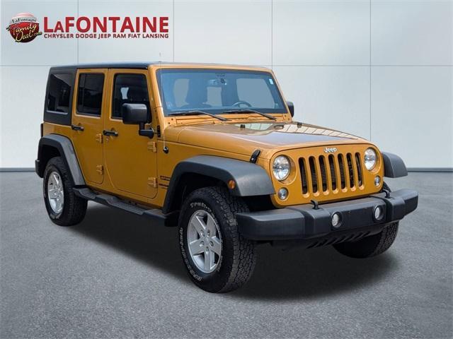 used 2014 Jeep Wrangler Unlimited car, priced at $18,411