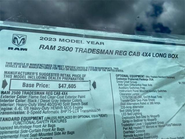 new 2023 Ram 2500 car, priced at $54,025