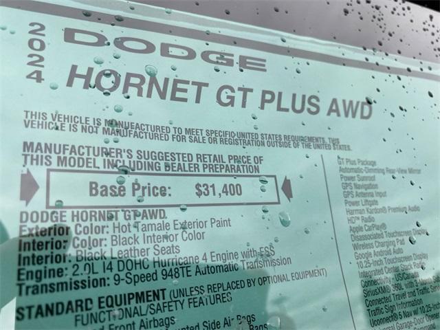 new 2024 Dodge Hornet car, priced at $31,175