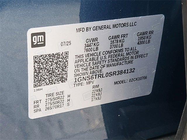 new 2025 Chevrolet Tahoe car, priced at $82,895