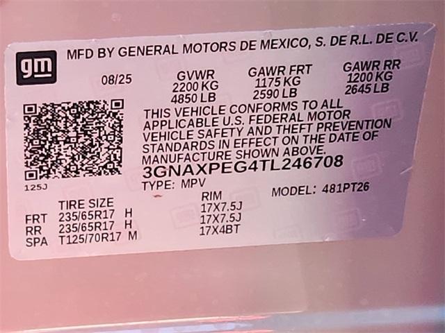 new 2026 Chevrolet Equinox car, priced at $34,870