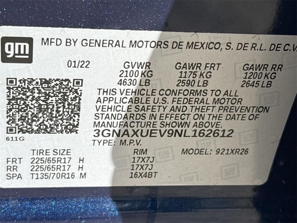 used 2022 Chevrolet Equinox car, priced at $24,934