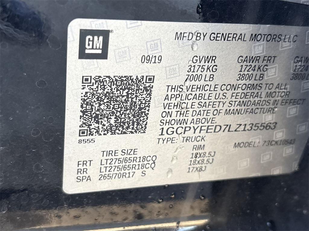 used 2020 Chevrolet Silverado 1500 car, priced at $35,968